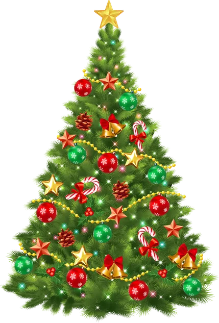 Decorated Christmas tree
